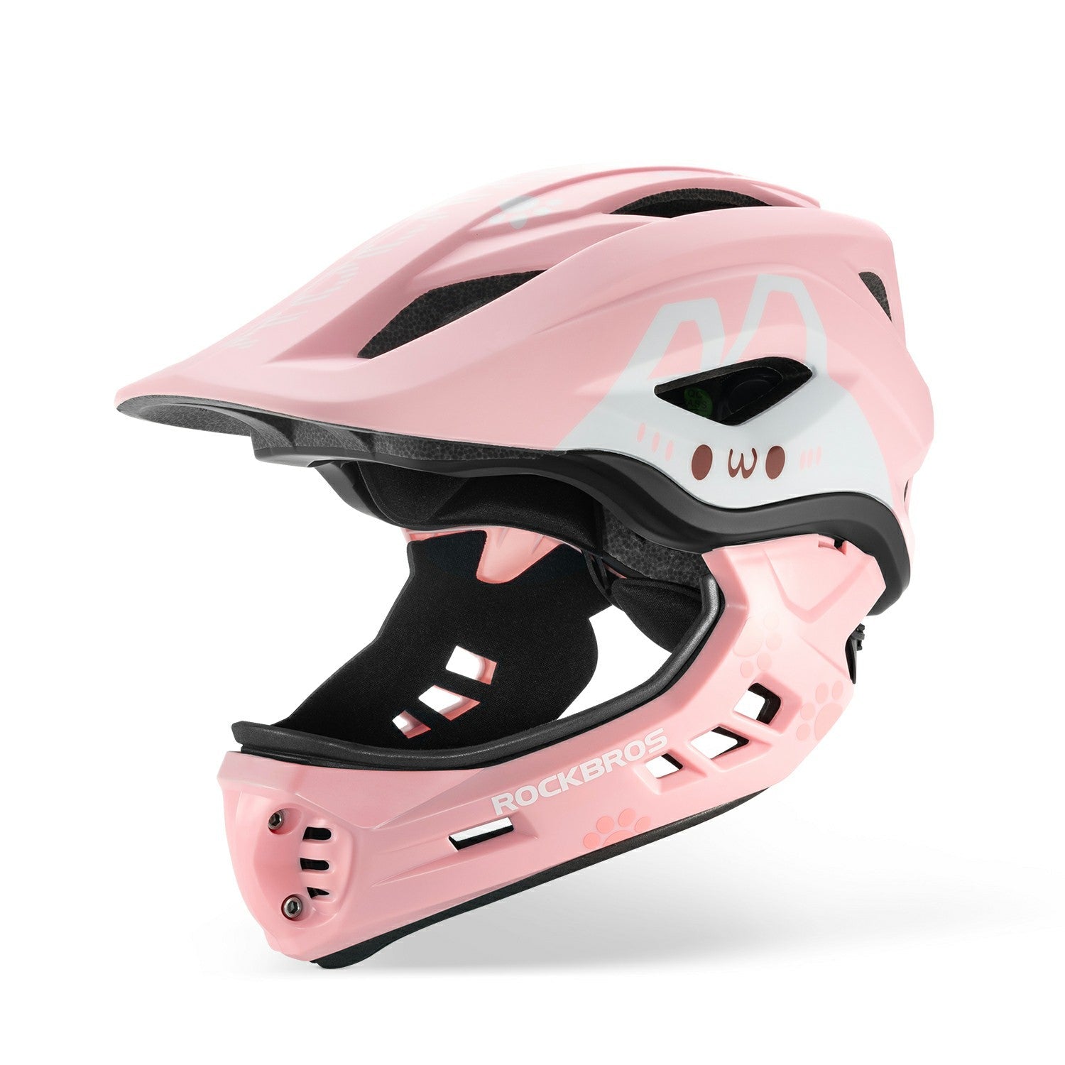 Kids Full-Face Bike Helmet Cartoon for Boys and Girls, Green / S