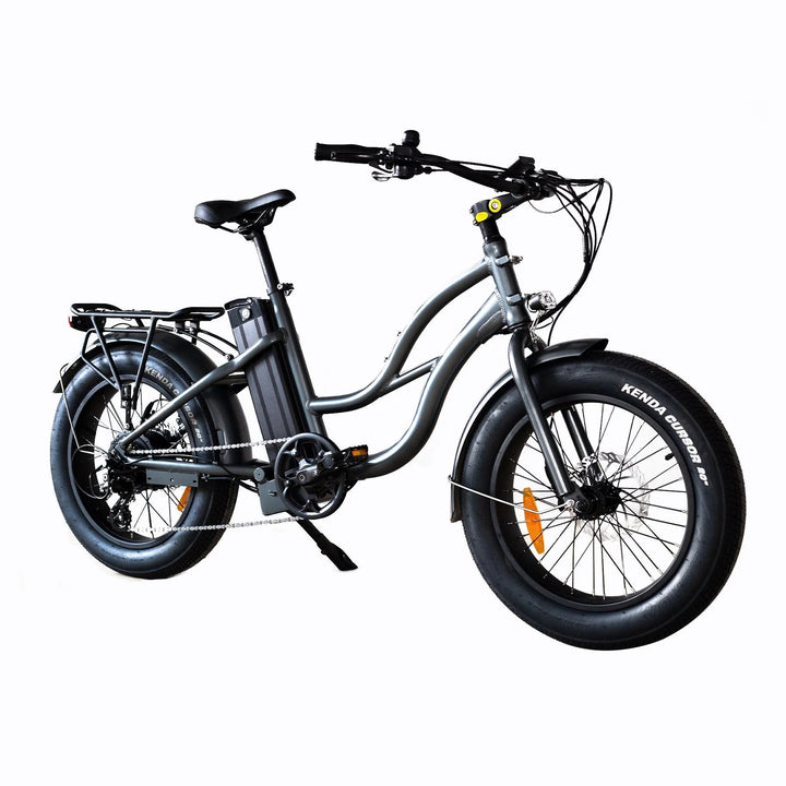 Coastal Cruiser 52v 20 Thru 750W Step Thru Ebike 20x4 Fat Tire Mini Electric Beach Cruiser - Mini eBike - COAST|MINI|GUNME|0026 eBike Super Shop