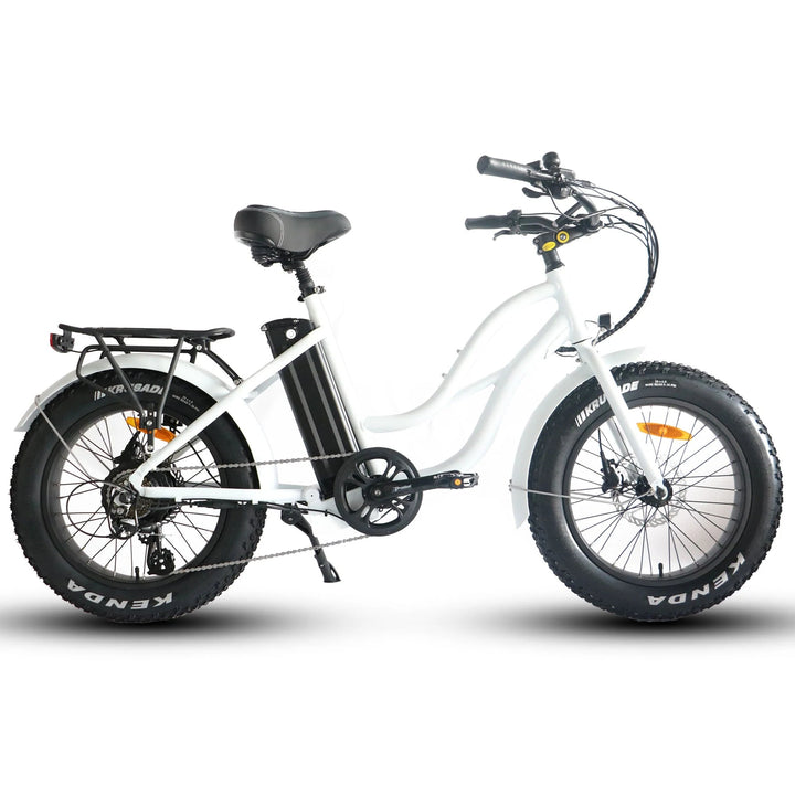 Coastal Cruiser 52v 20 Thru 750W Step Thru Ebike 20x4 Fat Tire Mini Electric Beach Cruiser - Mini eBike - COAST|MINI|SAND|0028 eBike Super Shop