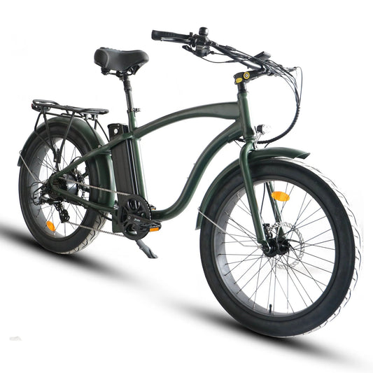 Coastal Cruiser 52V 24 Over 750W Step Over Ebike 24x3 Fat Tire Fat Tire Cruiser - Fat Tire Cruiser eBike - eBike Super Shop