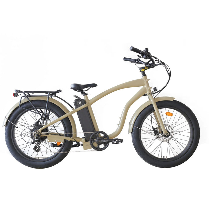 Coastal Cruiser 52v 24 Over 750W Step Over Ebike 24x3 Fat Tire Fat Tire Cruiser - Fat Tire eBike - COAST|FATT|SAND|0011 eBike Super Shop