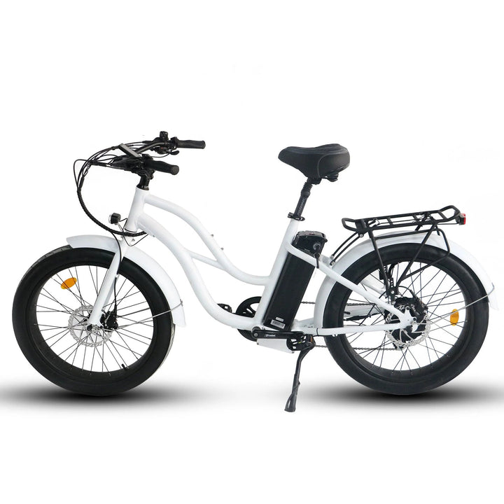 Coastal Cruiser 52V 24 Thru 750W Step Thru Ebike 24x3 Fat Tire Fat Tire Cruiser - Fat Tire Cruiser eBike - eBike Super Shop