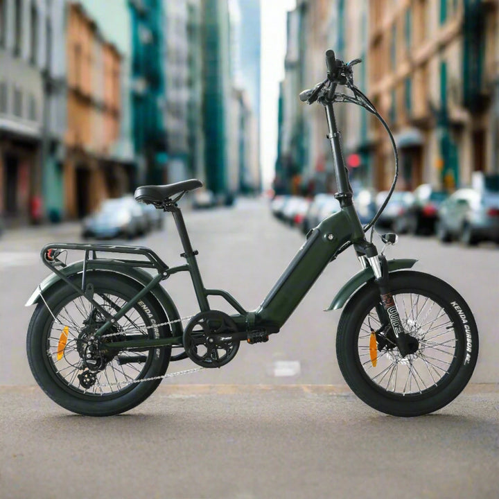 Coastal Cruiser CC Folding 750w Step Thru Ebike 20x3 Fat Tire Folding Electric Bike - Folding Ebike - eBike Super Shop