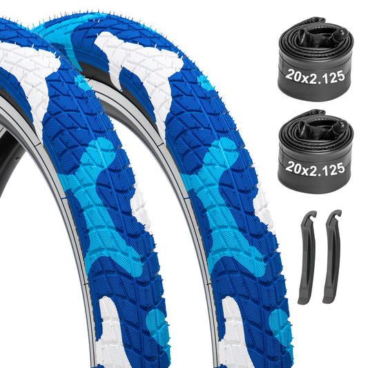 Colorwonder - Blue 16" / 20" - Bicycle Tires - SHP-E304_202125BLCAM_2TR2TB eBike Super Shop