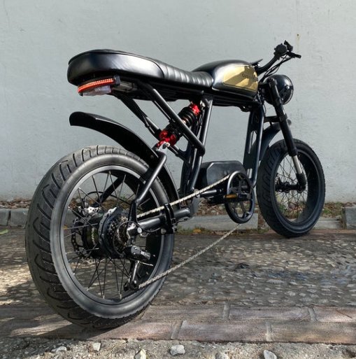 Cooler Kub - 750w Retro Moto Bike - Moto Bike - eBike Super Shop