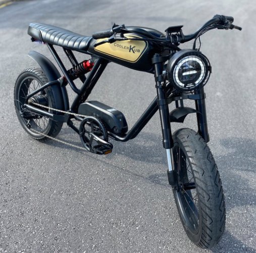 Cooler Kub - 750w Retro Moto Bike - Moto Bike - eBike Super Shop