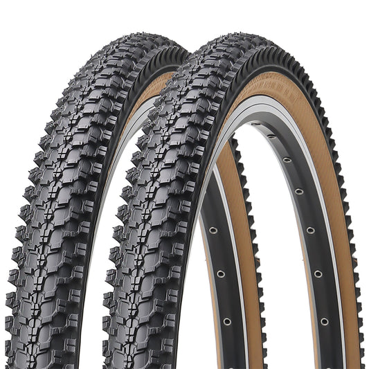 CrossBand Brown Wall - 26"×1.95" - Bicycle Tires - SHP - HY8008_26195SKIN*2 eBike Super Shop