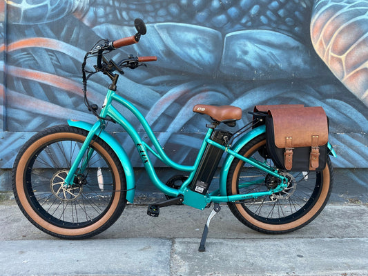 Custom Fat Tire Electric Cruiser (Step - Thru) eBike - Fat Tire Cruiser eBike - eBike Super Shop