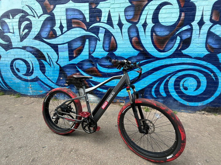 Custom Torched Red 750 w Electric Urban eBike 26x2.1 Urban tire electric bike - Urban eBike - CUSTOM|PREDATOR|RED|0900 eBike Super Shop