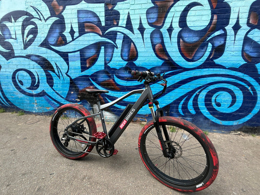 Custom Torched Red 750 w Electric Urban eBike 26x2.1 Urban tire electric bike - Urban eBike - eBike Super Shop