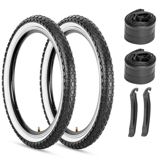 Dotree - 16×2.125 / 20x2.125 - Bicycle Tires - SHP-HY103_162125BLK_2TR2TB eBike Super Shop