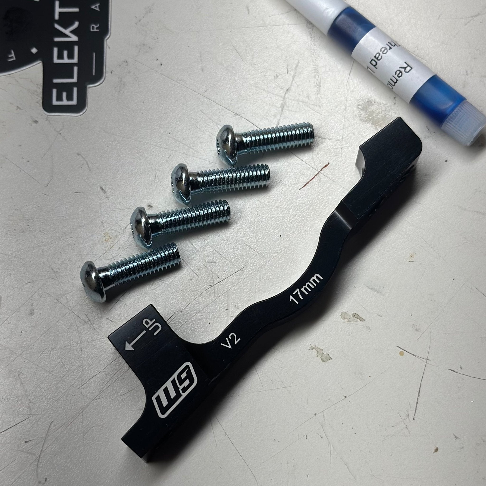 E-Moto 220mm Front Brake Rotor Adapter by Warp 9 - eBike Super Shop