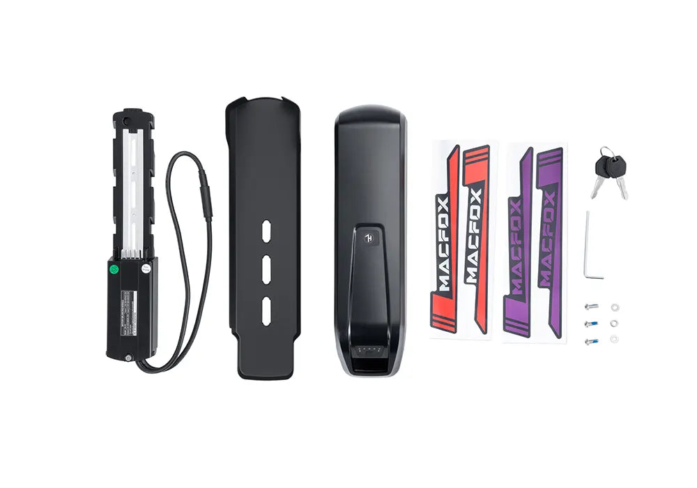 Product image of the Macfox X2/X2 Pro eBike Battery Upgrade Kit, showing the battery pack designed for electric bikes.