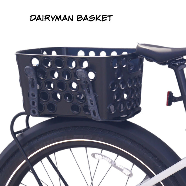 EBike Bicycle Basket, Dairyman Universal Rear Bicycle Basket, E - Bike Basket - 1055s eBike Super Shop