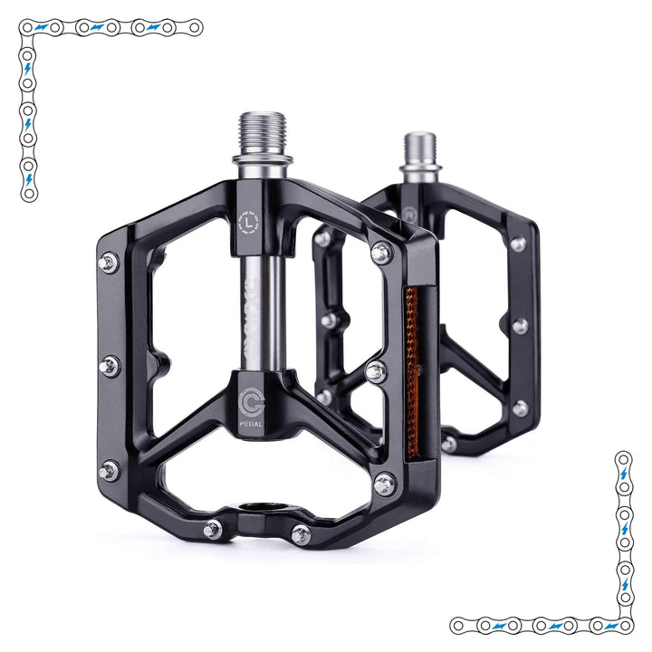 eBike Black Aluminum Pedals for Electric Bike - Accessories - eBike Super Shop