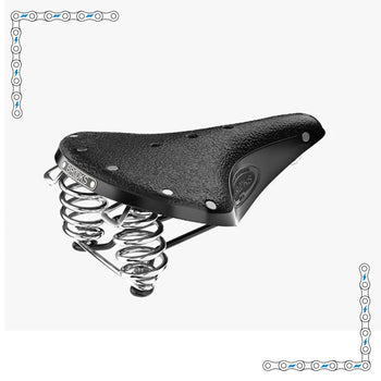 eBike Black Leather Brooks Saddle Wide for Ebike - Accessories - EBIKE|ACCES|0453 eBike Super Shop