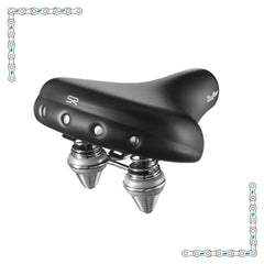 eBike Black Studded Gel Seat for Ebike