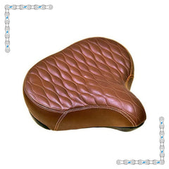 eBike Brown Quilted Couch Seat for Ebike