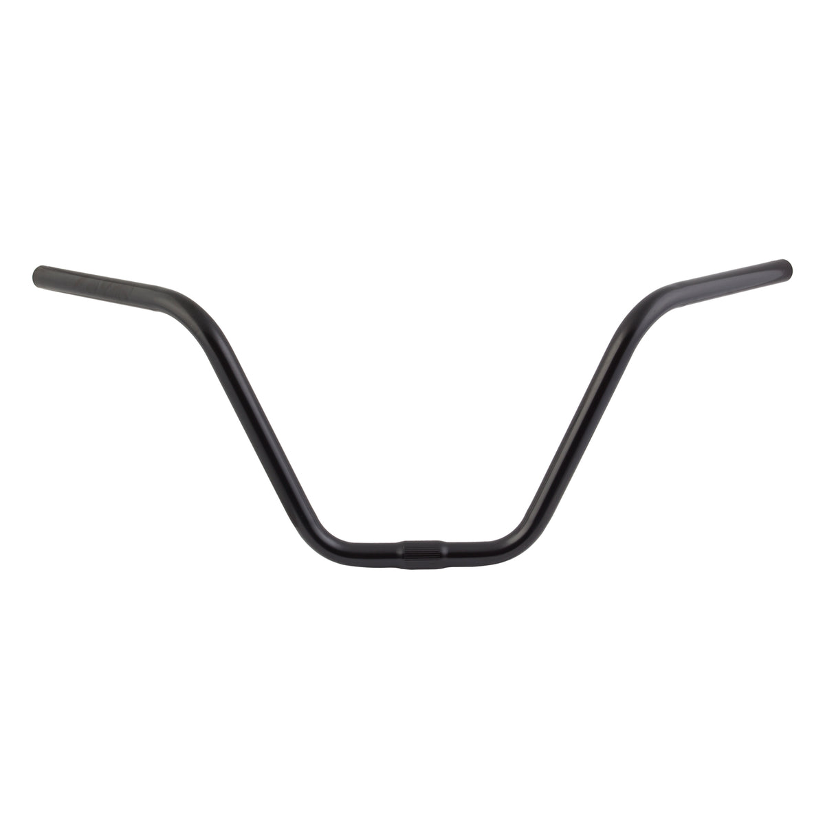 Sunlite Medium Hi-Rise eBike handlebars in black, shown from a side angle against a white background.