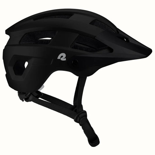 Matte black Retrospec Rowan mountain bike helmet designed for eBike use, side view against a plain background.