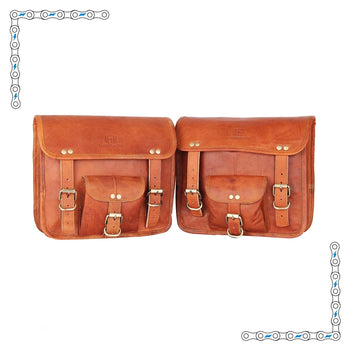 eBike Honey Leather Vintage Saddle Bags for ebike - Accessories - EBIKE|ACCES|0420 eBike Super Shop