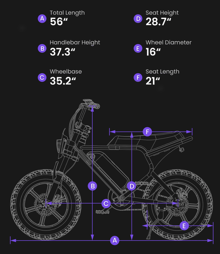 eBike Macfox M16 - Black - eBikes - MACFO|3053 eBike Super Shop