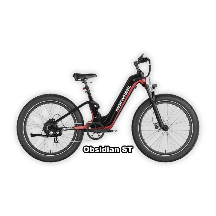 eBike Mokwheel Obsidian ST - Black & Red - eBikes - MOKWH|3038 eBike Super Shop