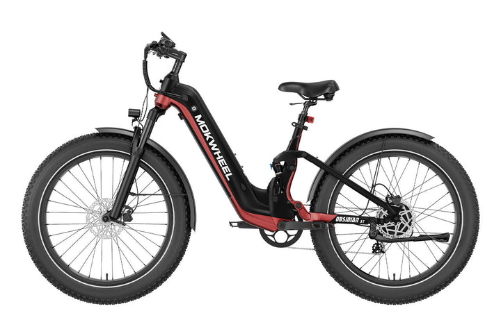 eBike Mokwheel Obsidian ST - Black & Red - eBikes - MOKWH|3038 eBike Super Shop