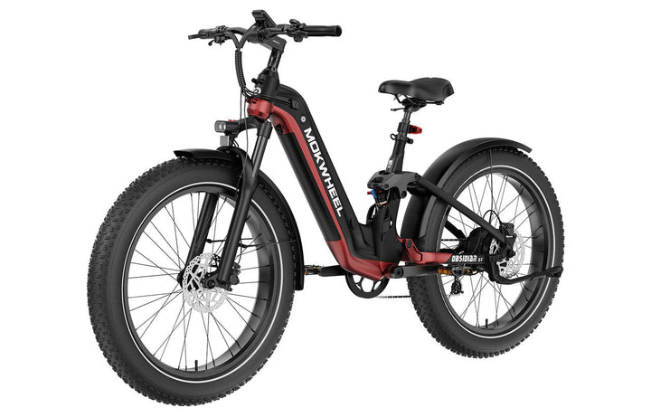 eBike Mokwheel Obsidian ST - Black & Red - eBikes - MOKWH|3038 eBike Super Shop