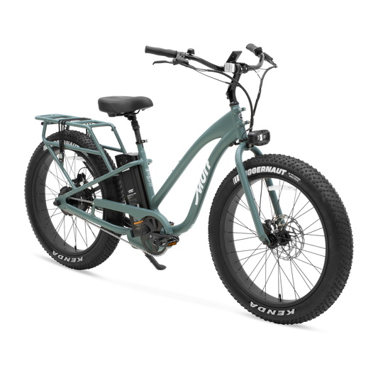 A matte seabreeze blue Murf Alpha ST eBike shown from the side against a plain background.