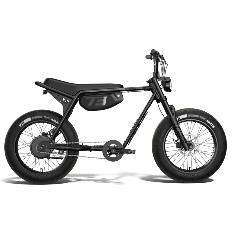 Super73 ZX SE electric bike in blackout color, side view, on a white background