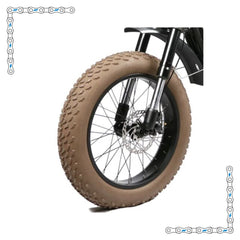 eBike Tires 20" x 4" Brown Knobby for Fat Tire Electric Bike