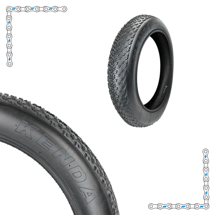 eBike Tires 24" x 4" Kenda Knobby for Fat Tire Electric Bike - Tires - eBike Super Shop