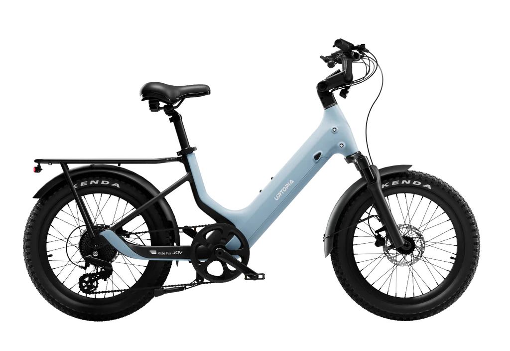 Urtopia Carbon Joy eBike in Glacier Blue, side view, size 5