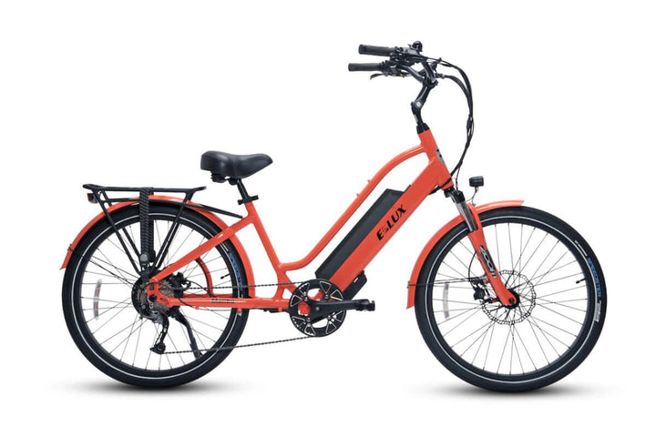 ELUX Malibu 500 w Step Thru eBike 26x2.1 Street Electric Beach Cruiser eBike - Beach Cruiser eBike - eBike Super Shop