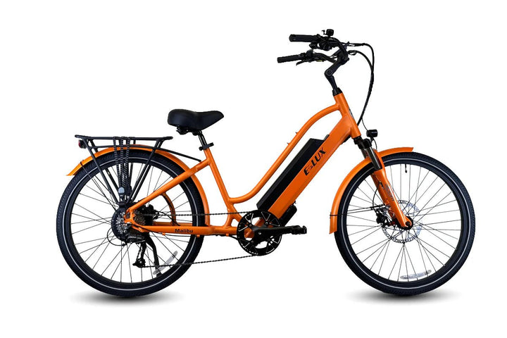 ELUX Malibu GT 750 w Step Thru eBike 26x2.1 Street Electric Beach Cruiser eBike - Beach Cruiser eBike - eBike Super Shop