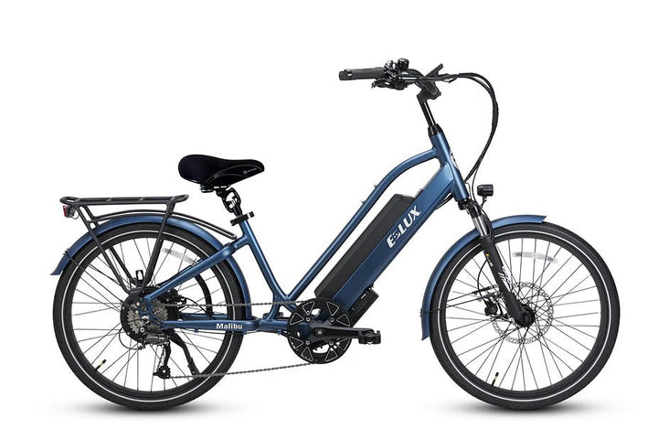 ELUX Malibu Mini 750 w Step Thru eBike 24 Street Electric Beach Cruiser eBike - Beach Cruiser eBike - eBike Super Shop