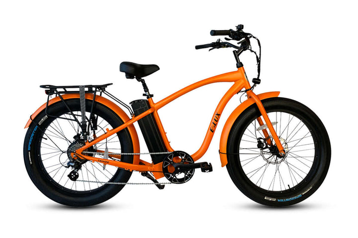 ELUX Tahoe 500 w Step Over eBike 26x3.5 Fat Fat Tire Electric Beach Cruiser eBike - Fat Tire Cruiser eBike - eBike Super Shop