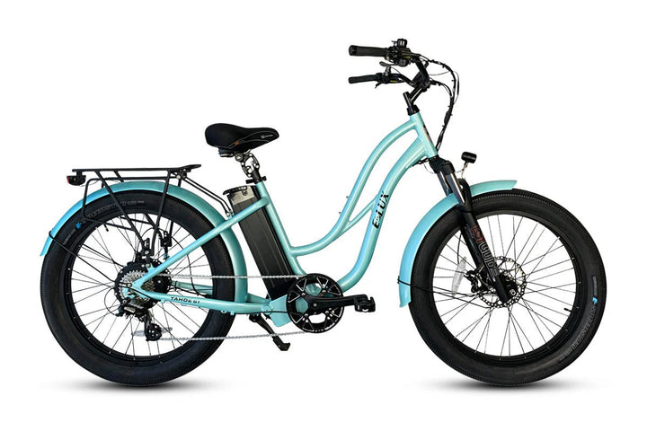 ELUX Tahoe GT 750 w Step Thru eBike 26x3.5 Fat Fat Tire Electric Beach Cruiser eBike - Fat Tire Cruiser eBike - eBike Super Shop