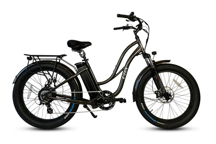 ELUX Tahoe GT 750 w Step Thru eBike 26x3.5 Fat Fat Tire Electric Beach Cruiser eBike - Fat Tire Cruiser eBike - eBike Super Shop