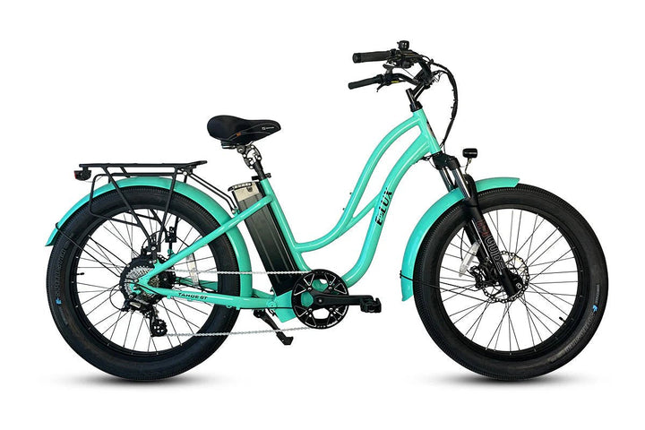 ELUX Tahoe GT 750 w Step Thru eBike 26x3.5 Fat Fat Tire Electric Beach Cruiser eBike - Fat Tire Cruiser eBike - eBike Super Shop