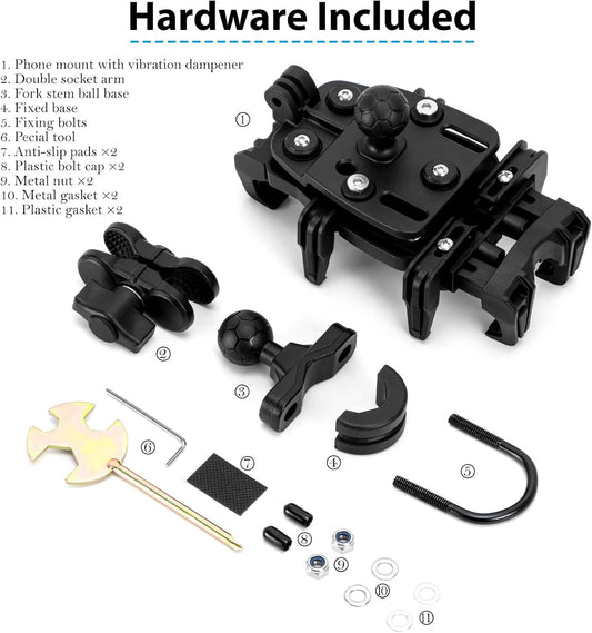 EMERK Phone Mount For Motorcycle & Bicycle - mount - SHP-PHD706_BLK eBike Super Shop