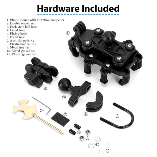 EMERK Phone Mount Holder for Motor and Bike - mount - SHP-PHD708A_BLK eBike Super Shop