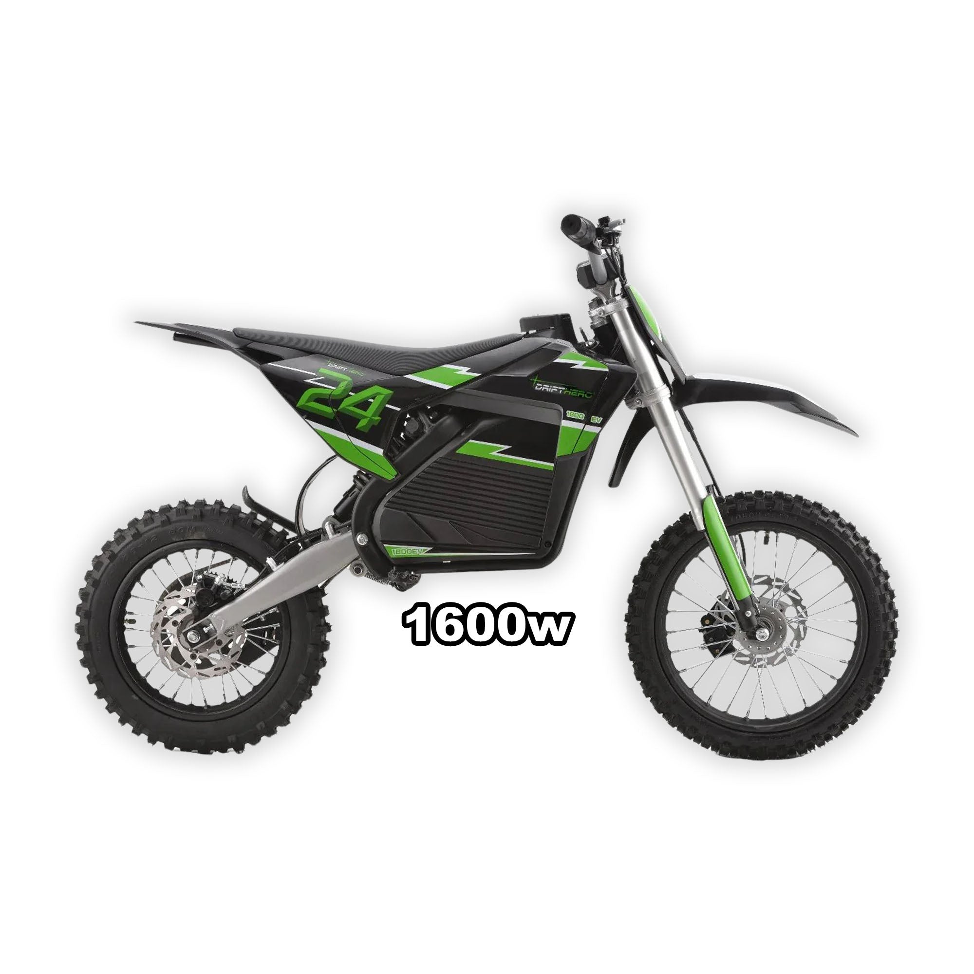 Electric Off-Road Bikes Black & Green - eBike Super Shop