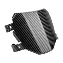 Carbon fiber gray eMOTO number plate designed for Surron and Talaria electric bikes, shown in a product image with a gray background.