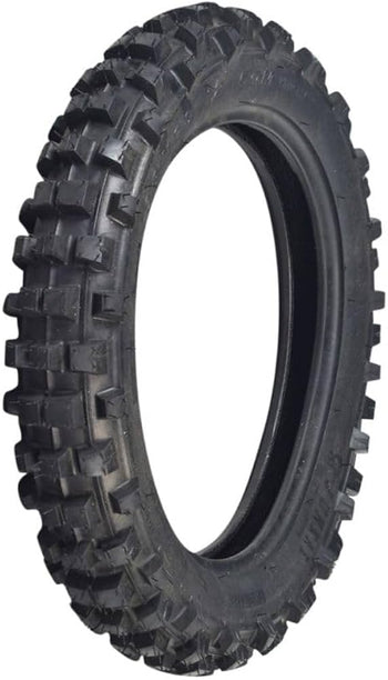 eMOTO Tire 12-inch, size 80/100-12, product image showing tread pattern and sidewall branding