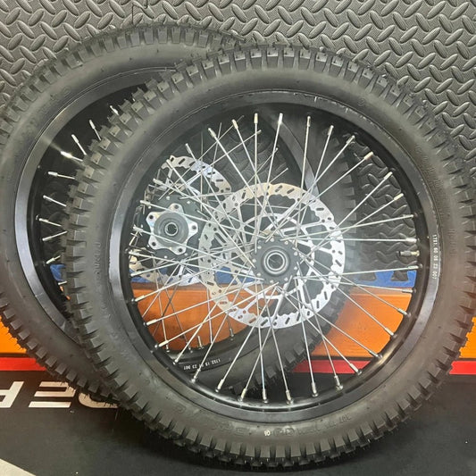 eMoto Wheel Set Shinko 241 Dual Sport 17"/17" Front & Rear Wheel & Tire Set for Moto Bikes *Does not include rotor or sprocket* - Wheel & Tire Set - EBIKE|2348 eBike Super Shop