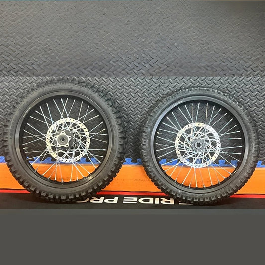 eMoto Wheel Set Shinko 244 Dual Sport 17"/17" Front & Rear Wheel & Tire Set for Moto Bikes *Does not include rotor or sprocket* - Wheel & Tire Set - EBIKE|2368 eBike Super Shop
