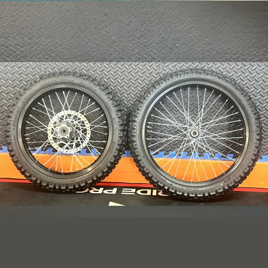 eMoto Wheel Set Shinko 244 Dual Sport 17"/19" Front & Rear Wheel & Tire Set for Moto Bikes *Does not include rotor or sprocket* - Wheel & Tire Set - EBIKE|2369 eBike Super Shop