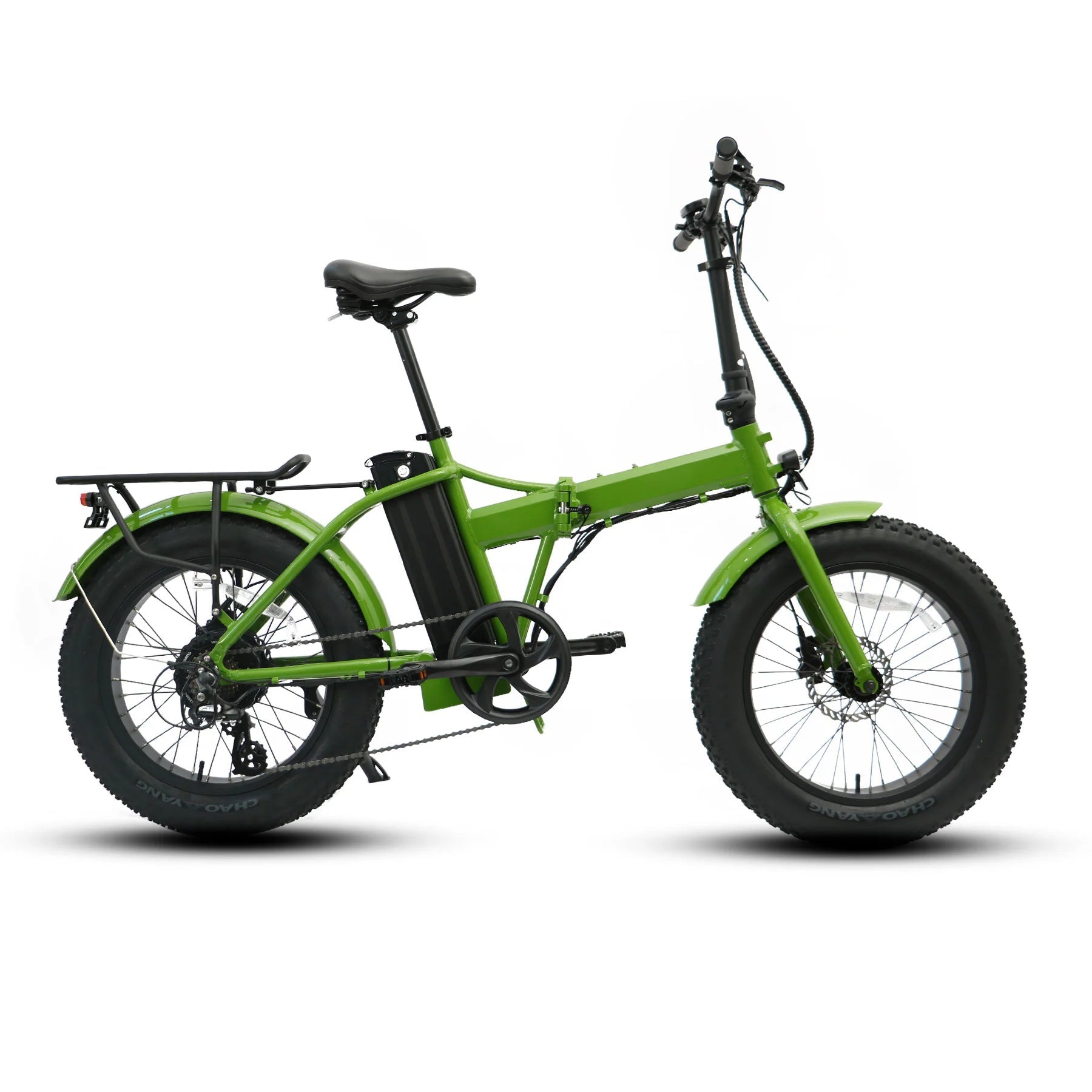 EUNORAU E-FAT-MN Folding eBike is a Fat 20 inch tire electric bike with a  powerful 500w motor and long distance 48v 12 ah battery